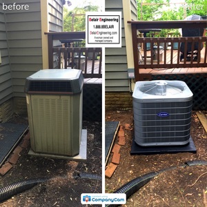 HVAC System Before & After Pictures Bowie MD