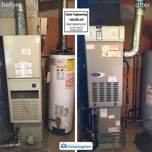 HVAC System Before & After Pictures Bowie MD