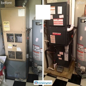 HVAC System Before & After Pictures Bowie MD